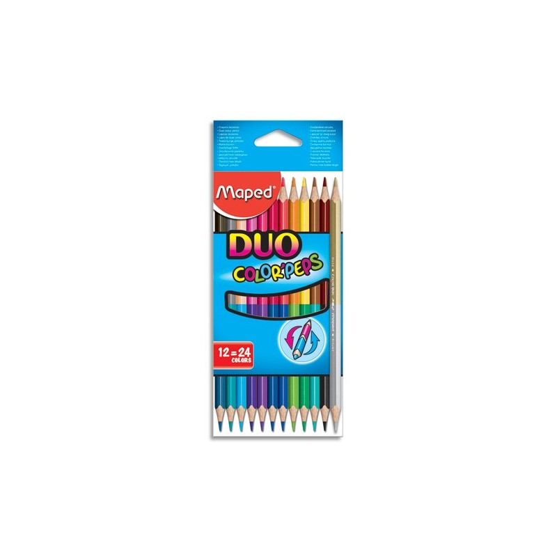 Pack de Crayons et de Feutres - Assortiment de couleurs MAPED Color'Peps