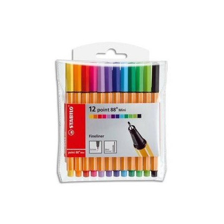 Pochette de 30 crayons feutre stabilo point 88 - pointe fine - La