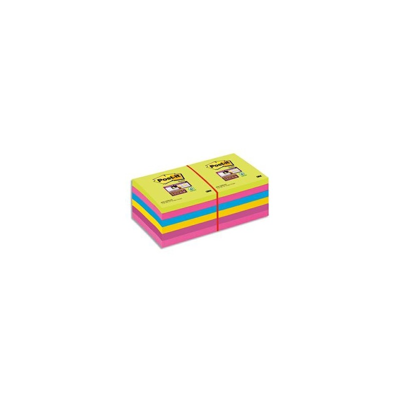 Blocs de 90 notes repositionnables Super Sticky - Jaune pastel - 7