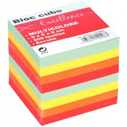 Bloc cube multicolore...