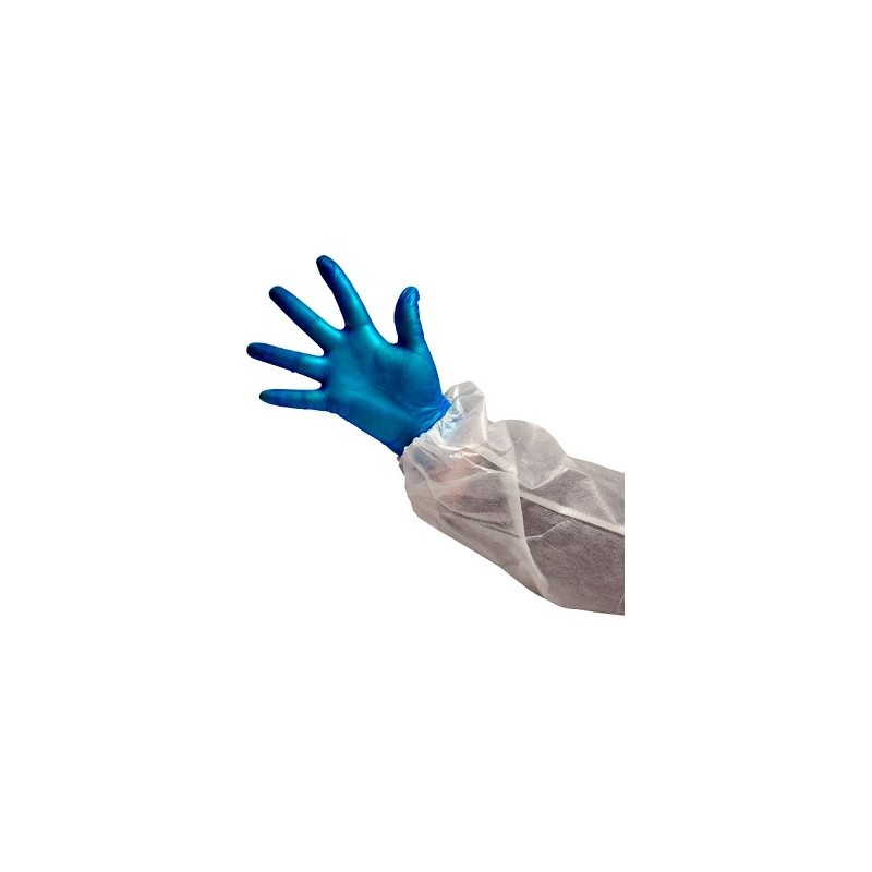 Gants alimentaires en vinyle bleus - taille L - Equipementpro