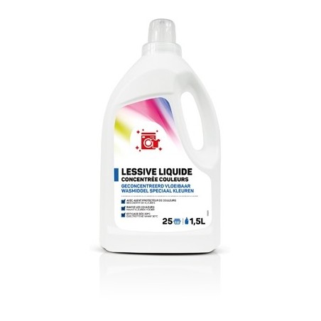 Lessive liquide concentrée blanc et couleur - 6 x bidon de 1,5L