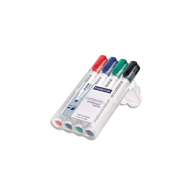 STAEDTLER Marqueur effaçable à sec pour tableau Blanc pointe biseau encre à  base d'alcool Bleue