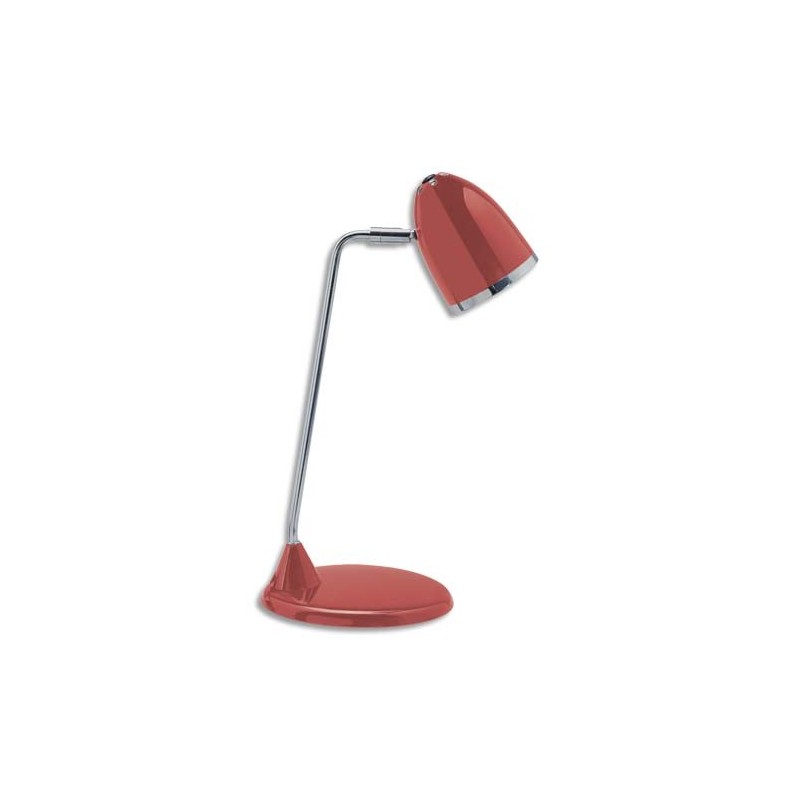 MAUL Lampe Led MaulStarlet Rouge ampoule intégrée bras métal chromé 31 cm  Hauteur 29 cm
