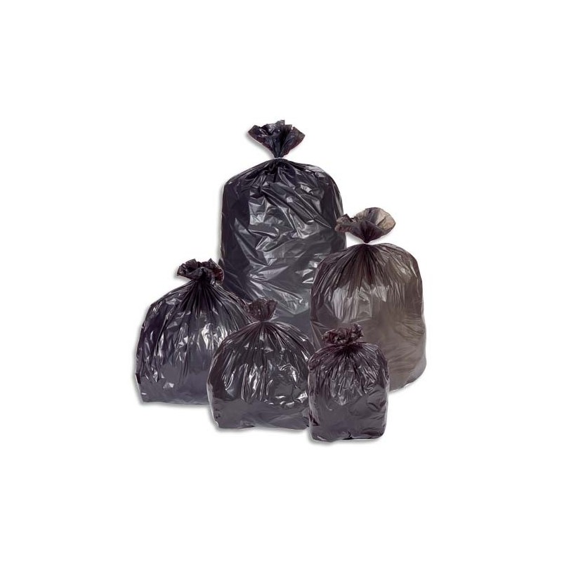 SACS POUBELLES Boîte de 100 sacs poubelle 240 litres noir pour container 30  microns