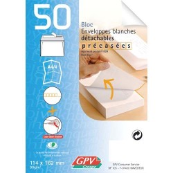 GPV Bloc de 50 enveloppes...