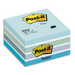 POST-IT Mini bloc cube 400 feuilles 5,1x5,1cm couleur ultra