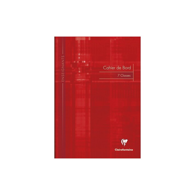 Clairefontaine : Enseignant Carnet de bord 48 pages Rouge A4-7 Classes 