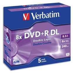VERBATIM Pack de 5 DVD+R...