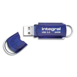 Clé USB 2.0 Intégral Memory Néon 32 Go - Jaune - Bleu
