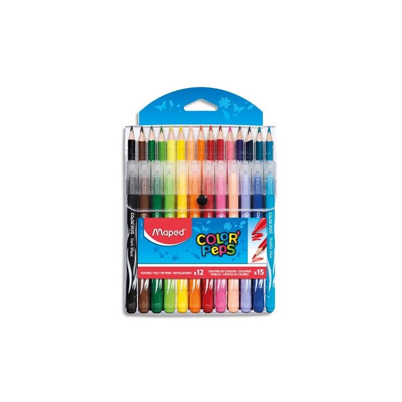 Crayons de couleur Maped Color'Peps - pochette de 18