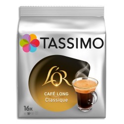 L'Or DLC longue lot  de 80 dosettes Café Espresso Supremo intensité n° 10 