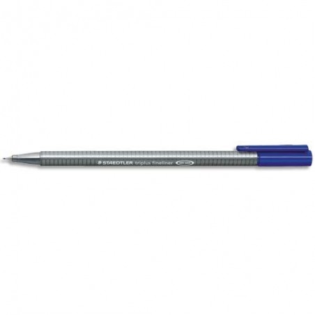 Stylo bleu métallisé, stylo à pointe de feutre bleu métallique